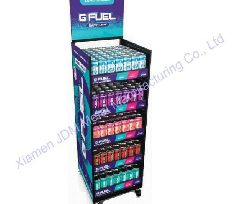Supermarket Snack Display Shelf for Beverage Merchandising #4202