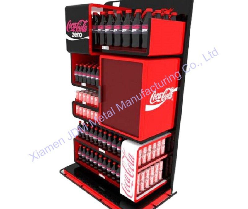 Supermarket Snack Display Shelf for Beverage Merchandising #4221