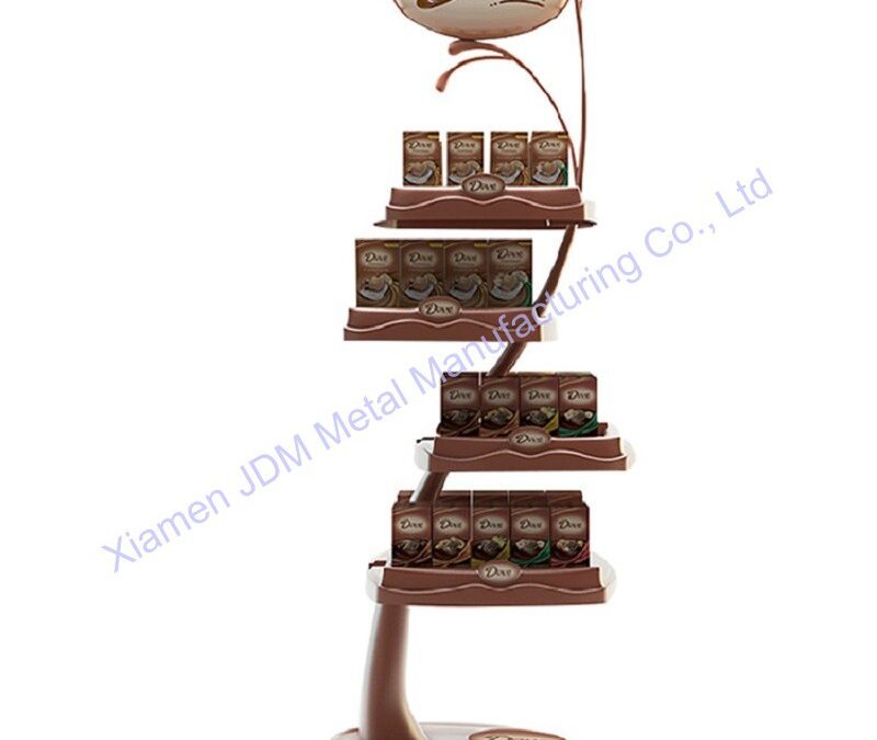 Supermarket Snack Display Shelf for Beverage Merchandising #4229