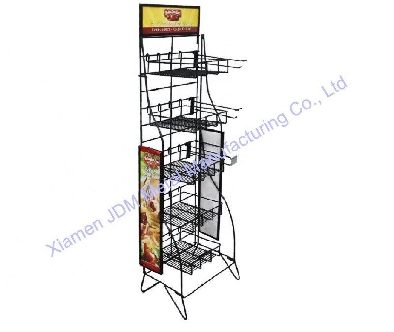 Supermarket Snack Display Shelf for Beverage Merchandising #4287