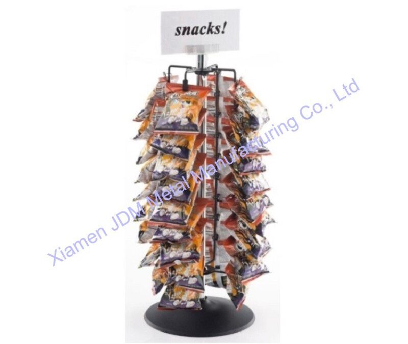 Supermarket Snack Display Shelf for Beverage Merchandising #4314