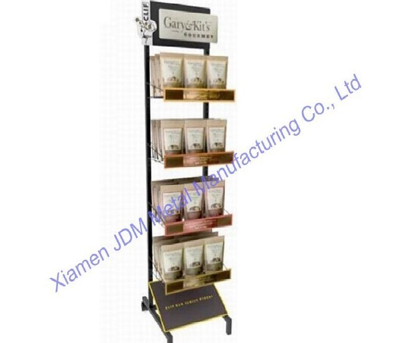 Supermarket Snack Display Shelf for Beverage Merchandising #4427