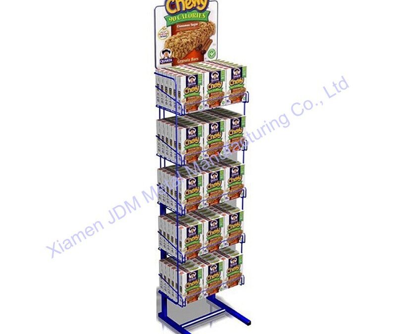Supermarket Snack Display Shelf for Beverage Merchandising #4461