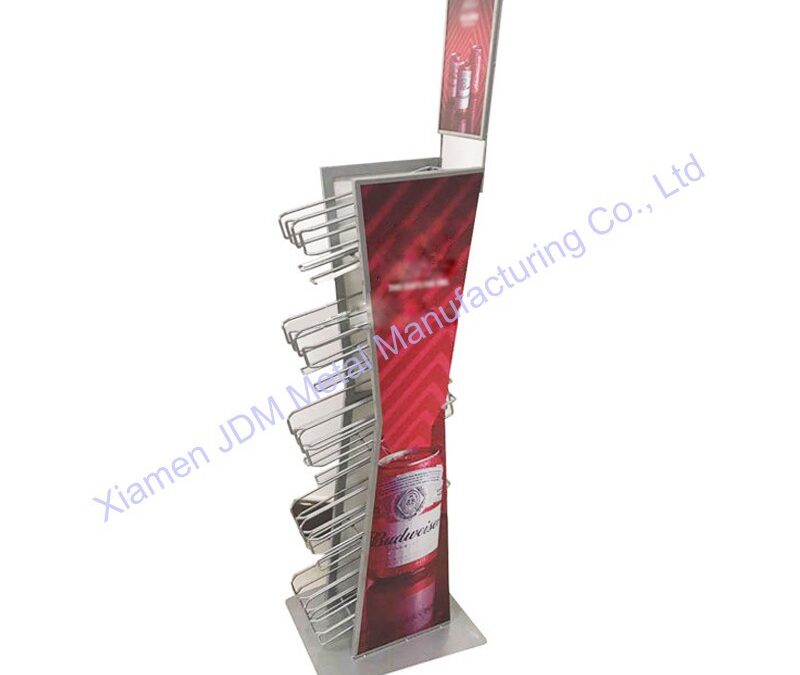 Supermarket Snack Display Shelf for Beverage Merchandising #4591